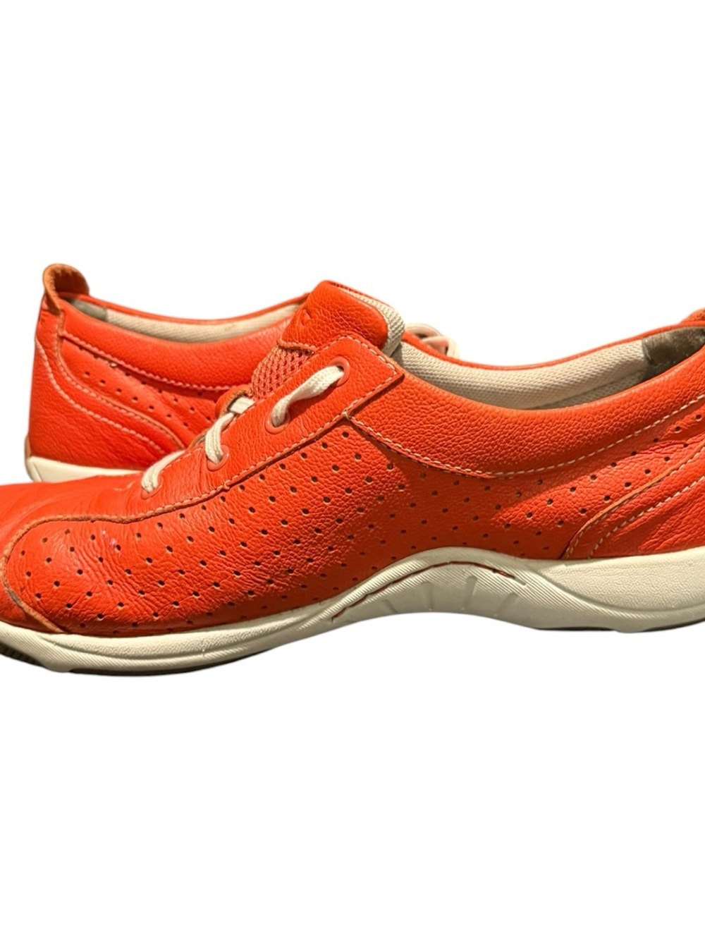Dansko Hillary Orange Leather Lace Up Sneakers Women's Size 39 EU / 8-8.5 US - Picture 7 of 9